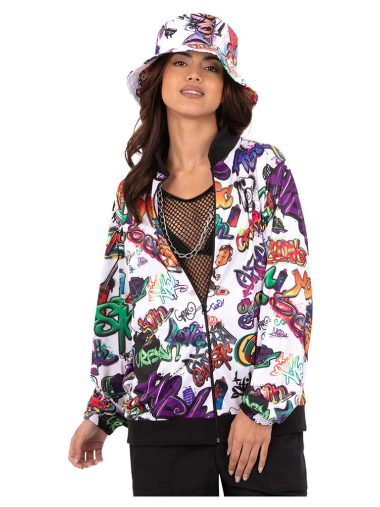 90s Hip Hop Graffiti Jacket - Unisex